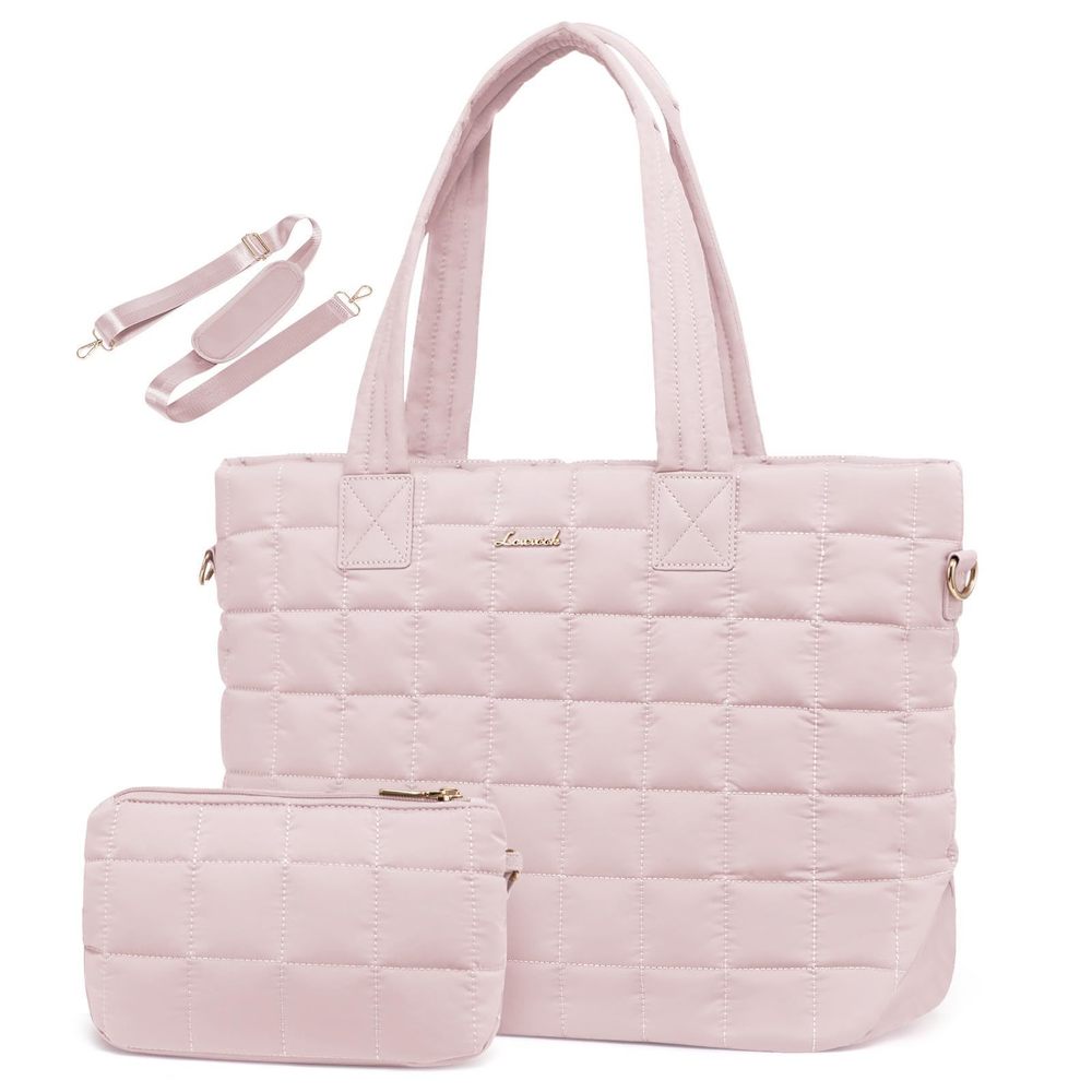 Tote Bag, Large Puffer Tote Bag With Zier Quilted Lht Work Bag :>